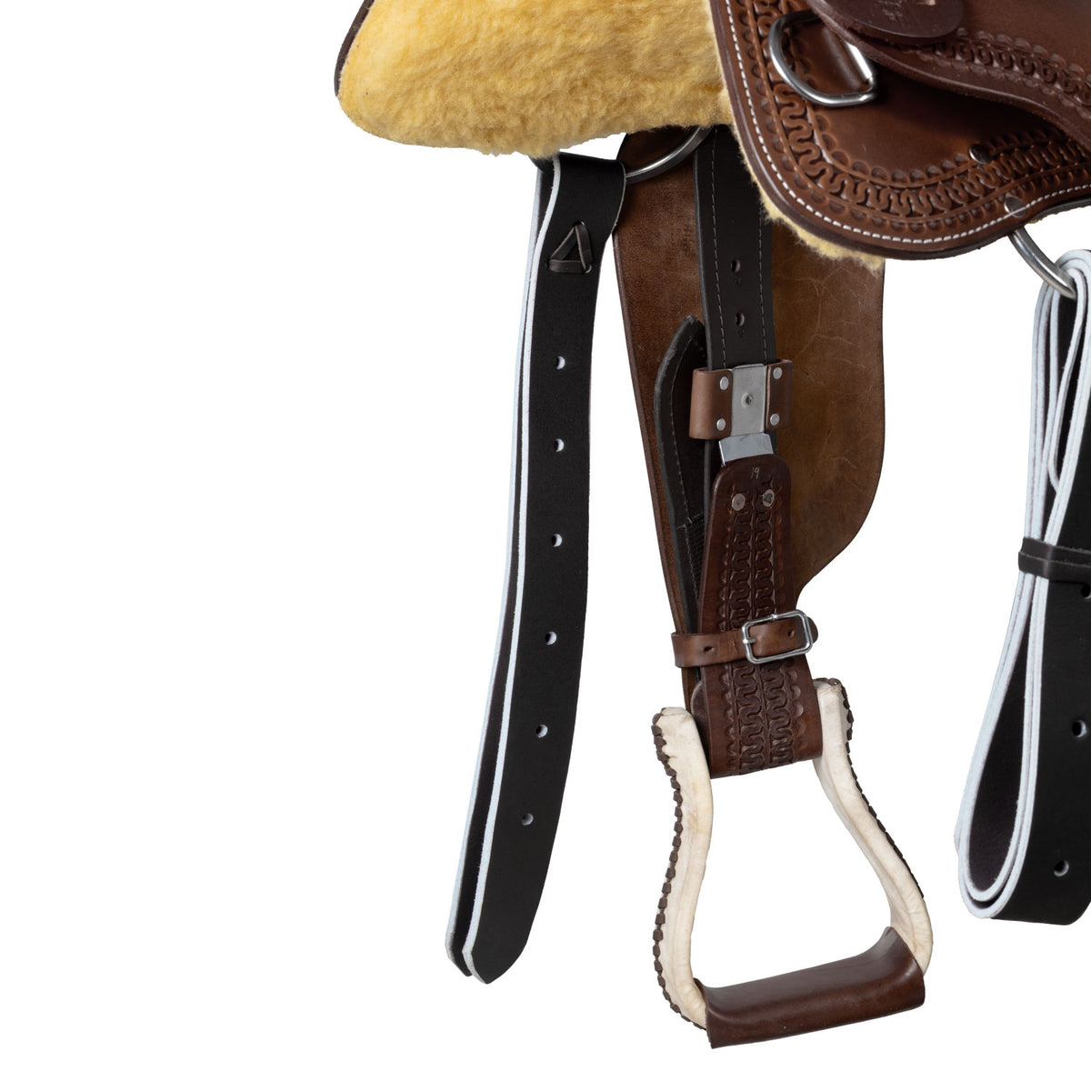 Selle de reining Pool's Rawhide 2020, cuir huilé, arçon Ralide, 15,5 à 17 pouces