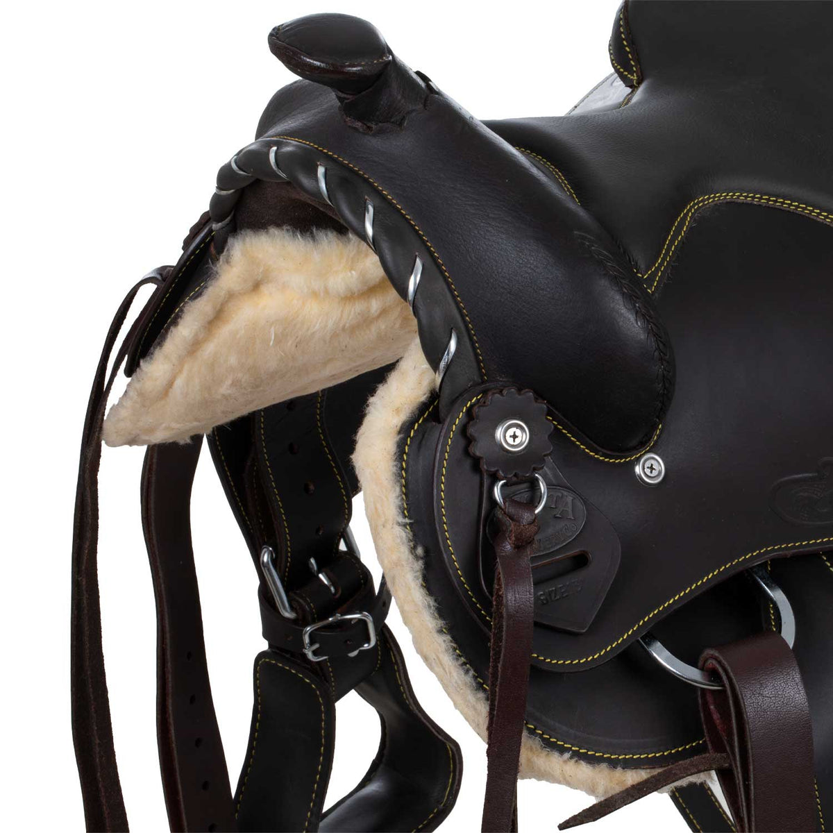 Selle western poney Lakota Silver Wire, travail flower, 8, 11 ou 13 pouces