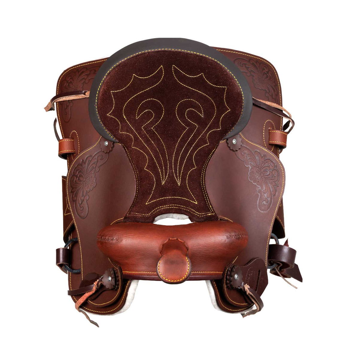 Selle western poney Lakota Prime, siège suédé, dessous mouton synthétique
