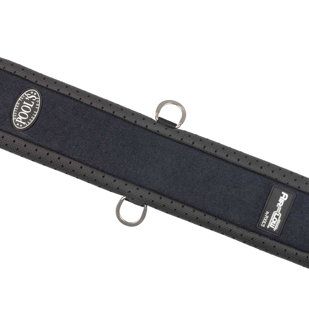 Sangle western Pool's en néoprène soft touch Airflow, boucles à rouleau