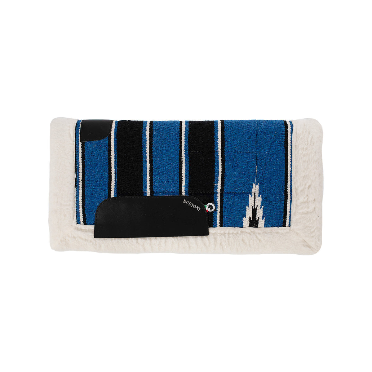 Tapis de selle western navajo Burioni, doublure mouton synthétique