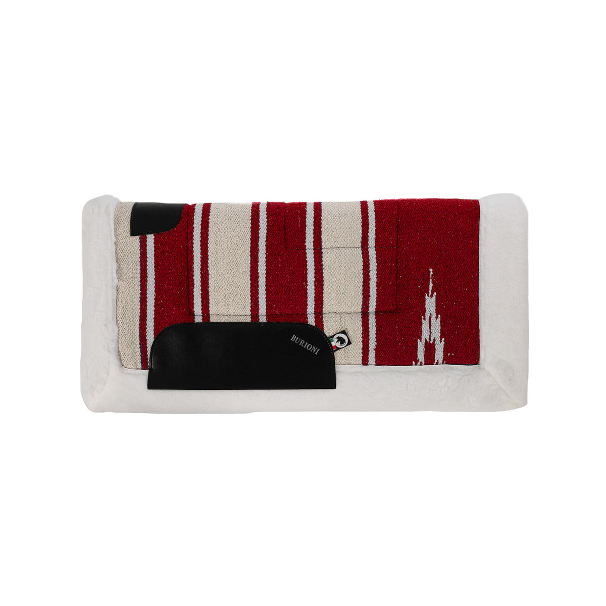 Tapis de selle western navajo Burioni, doublure mouton synthétique
