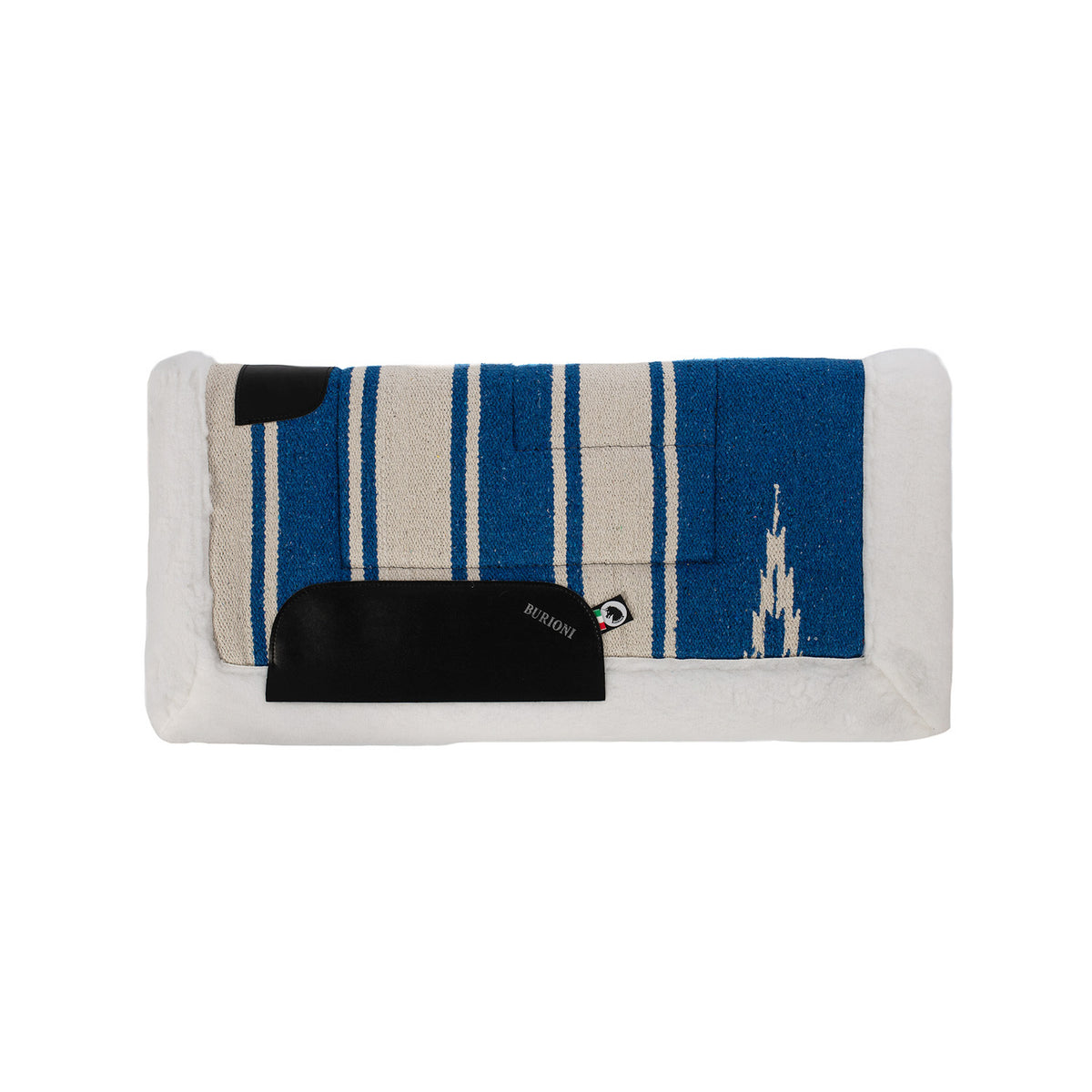 Tapis de selle western navajo Burioni, doublure mouton synthétique