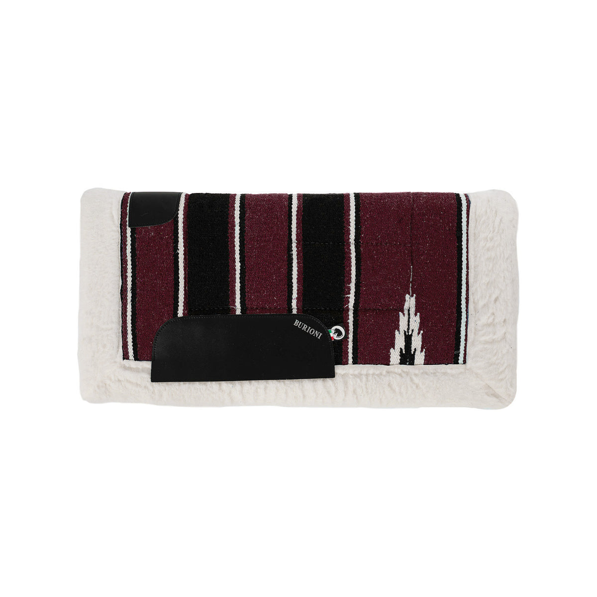 Tapis de selle western navajo Burioni, doublure mouton synthétique