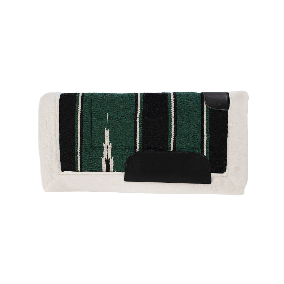 Tapis de selle western navajo Burioni, doublure mouton synthétique
