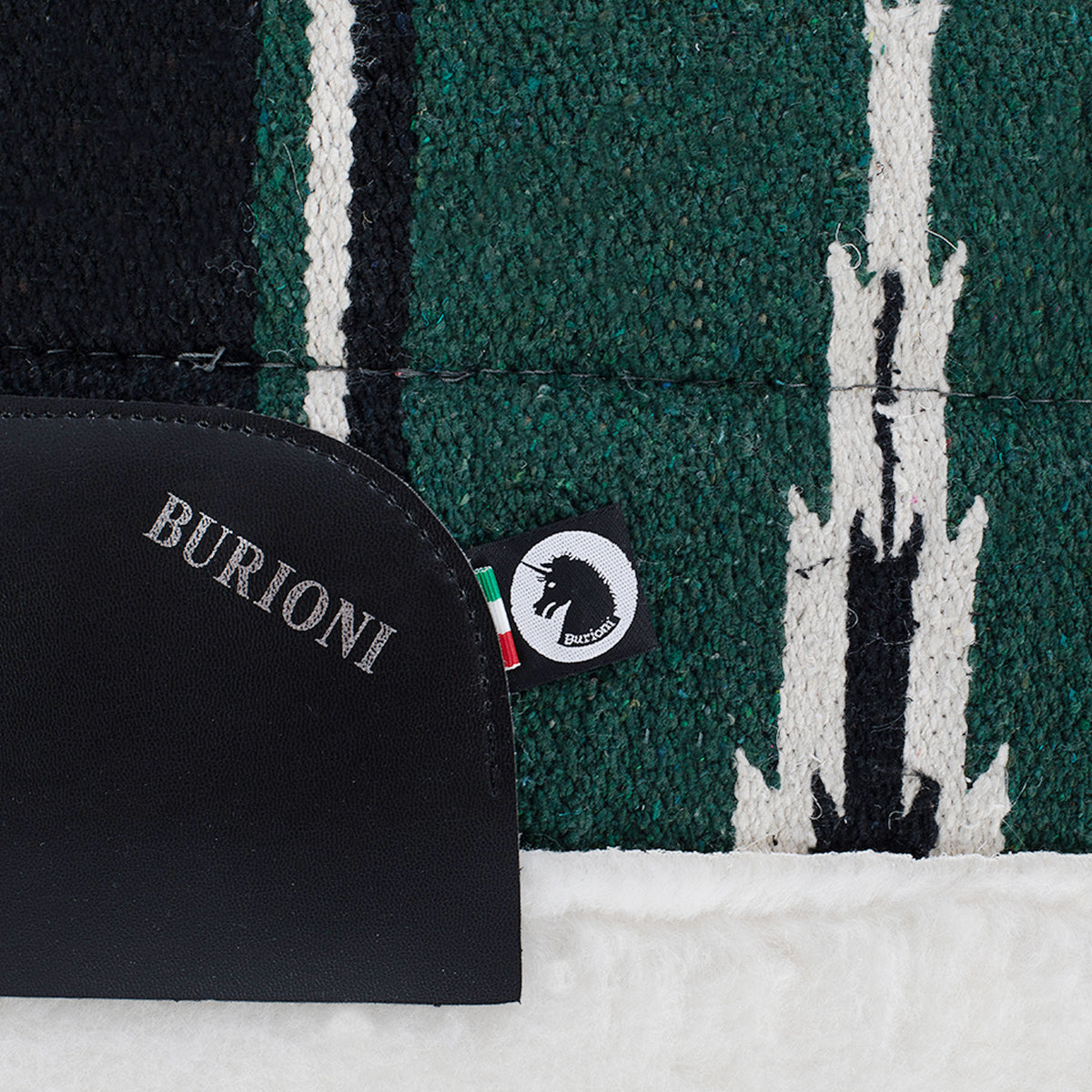 Tapis de selle western navajo Burioni, doublure mouton synthétique