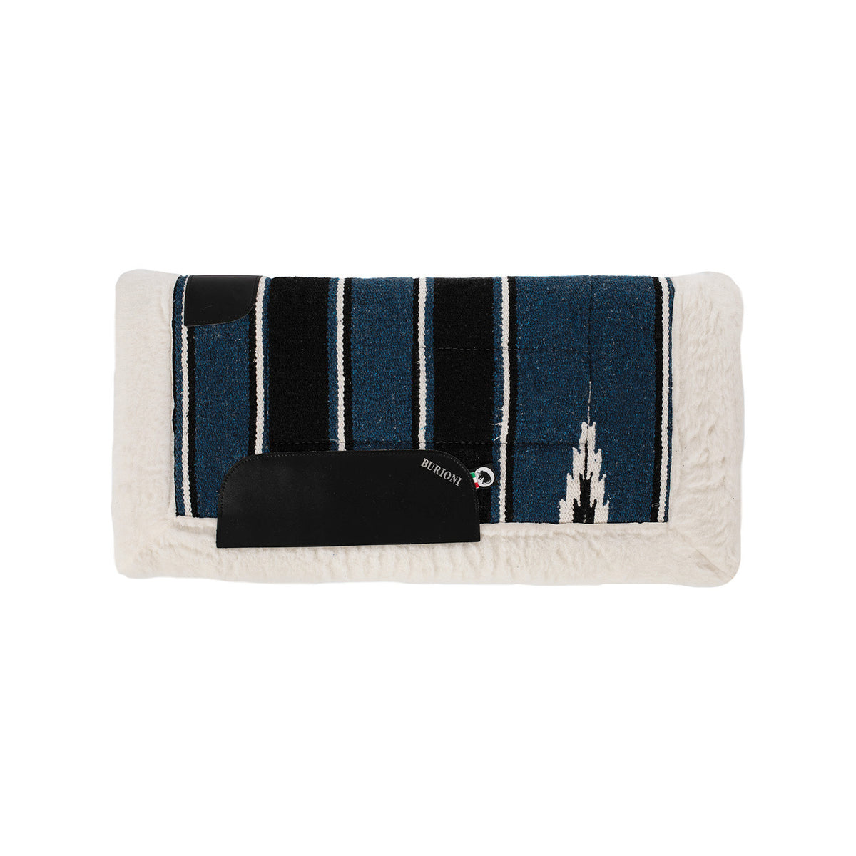 Tapis de selle western navajo Burioni, doublure mouton synthétique
