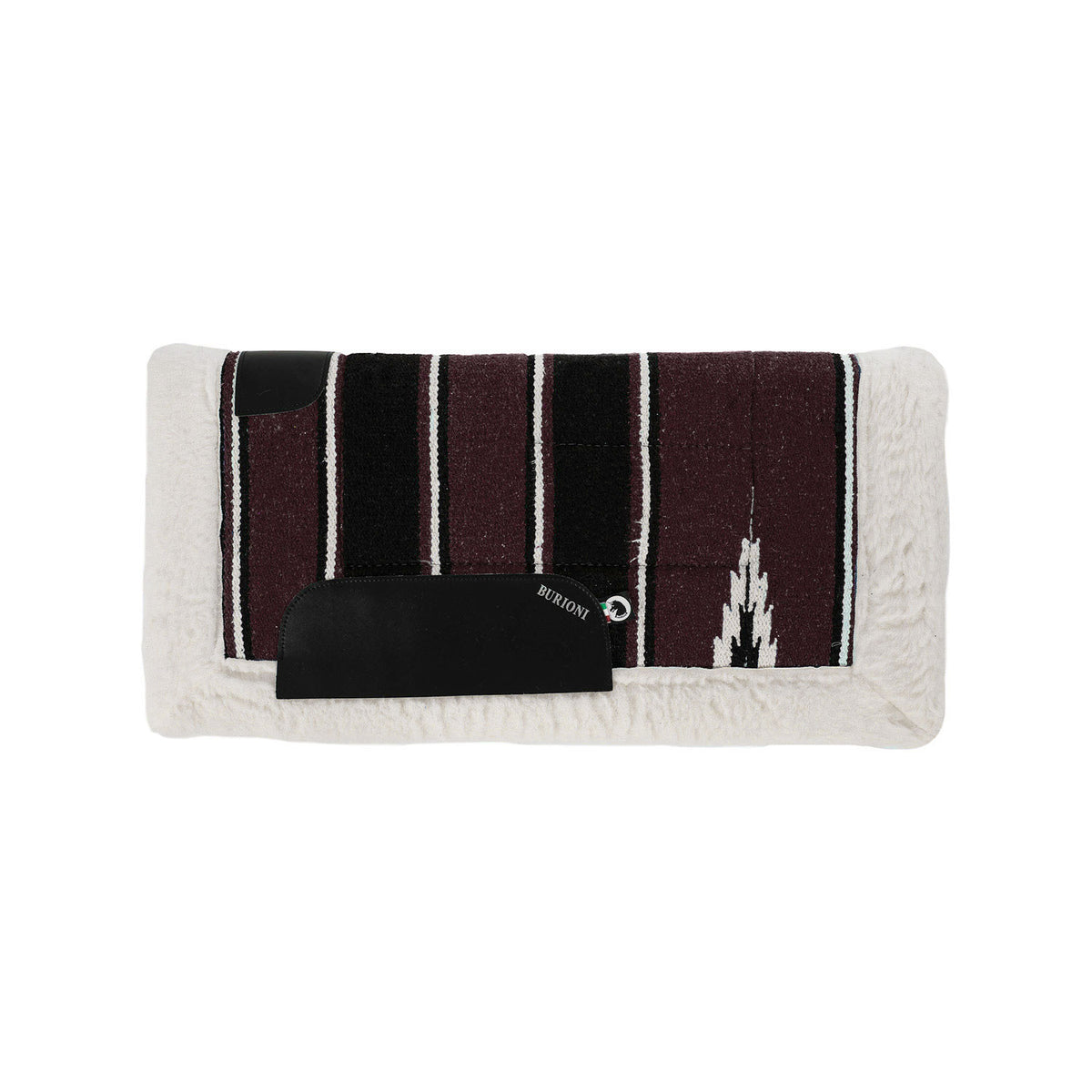 Tapis de selle western navajo Burioni, doublure mouton synthétique