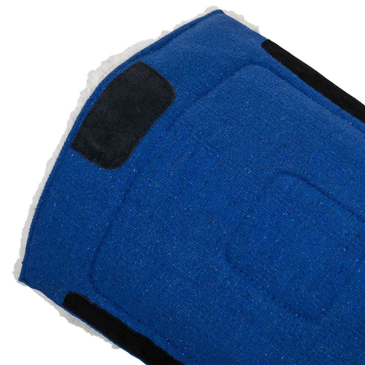 Tapis de selle western Lakota uni, mouton synthétique et cuir, 30 x 30