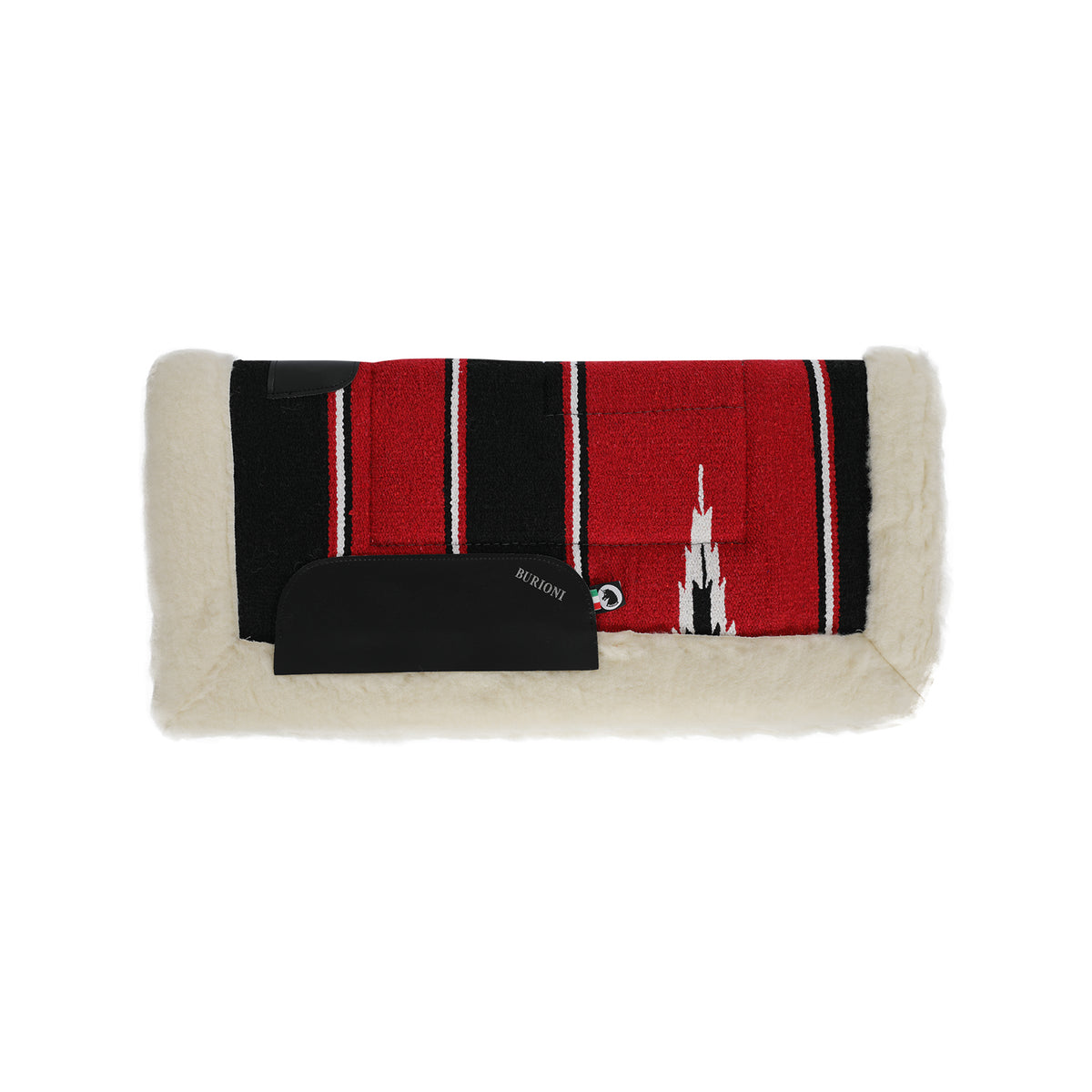 Tapis de selle western Burioni navajo, rembourrage pure laine