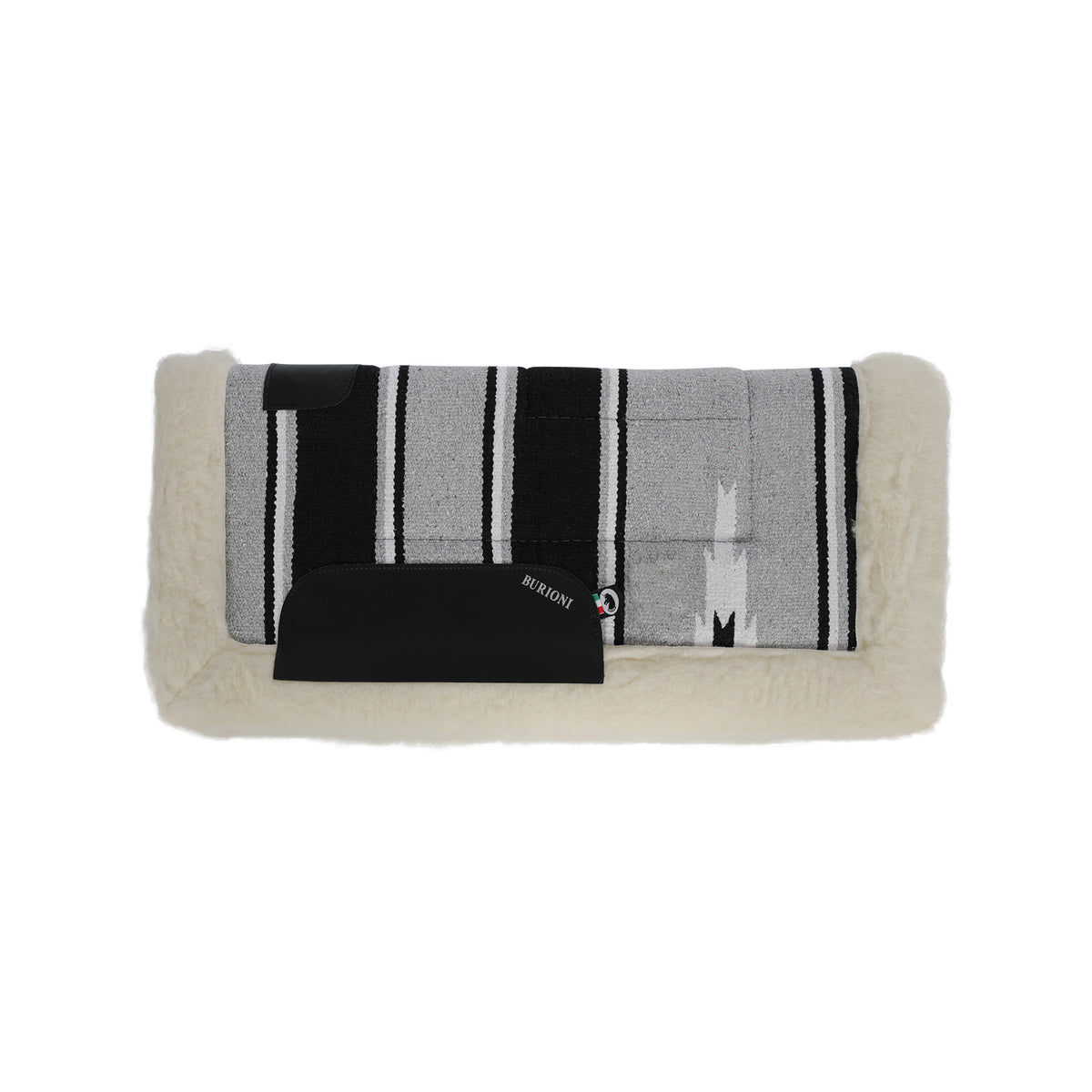 Tapis de selle western Burioni navajo, rembourrage pure laine