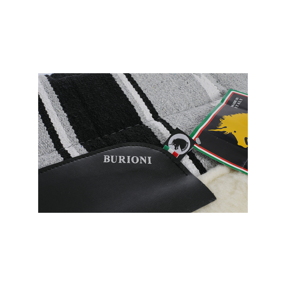 Tapis de selle western Burioni navajo, rembourrage pure laine