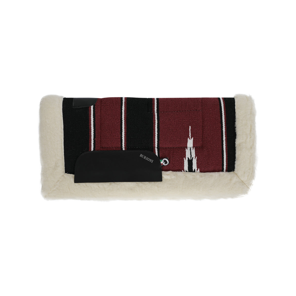 Tapis de selle western Burioni navajo, rembourrage pure laine