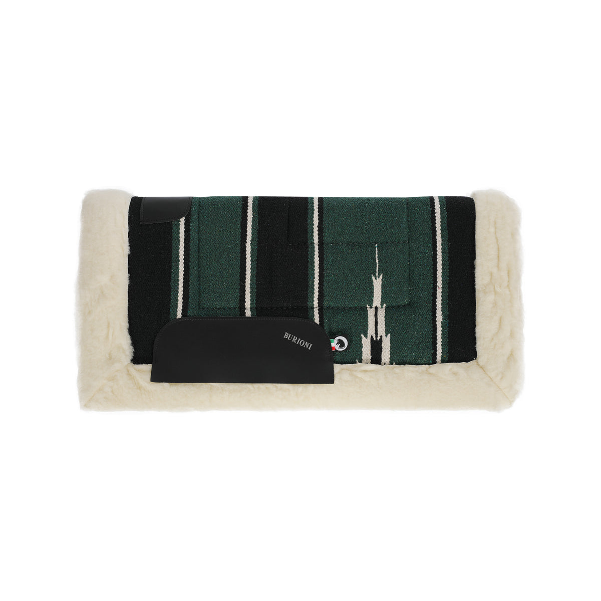 Tapis de selle western Burioni navajo, rembourrage pure laine