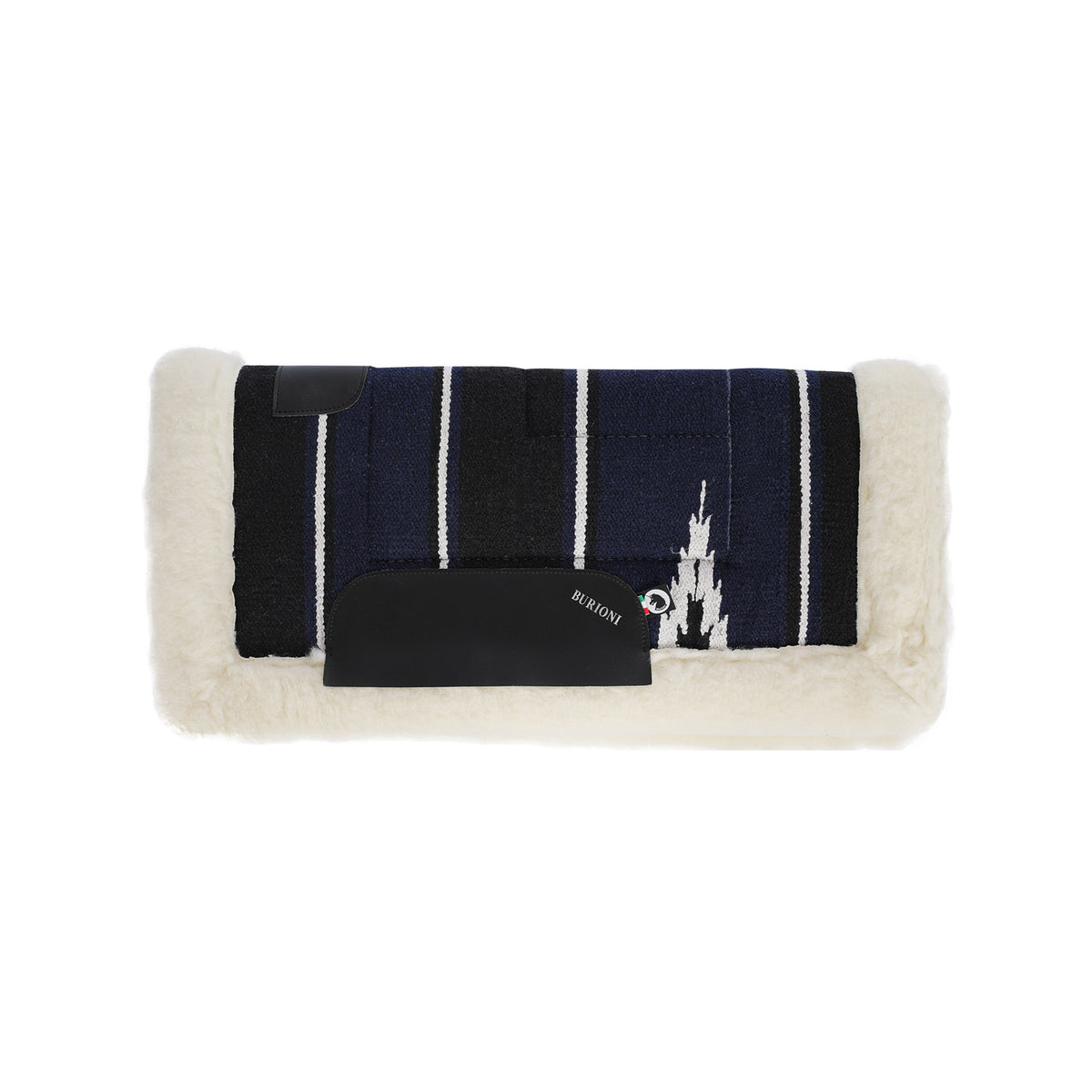 Tapis de selle western Burioni navajo, rembourrage pure laine