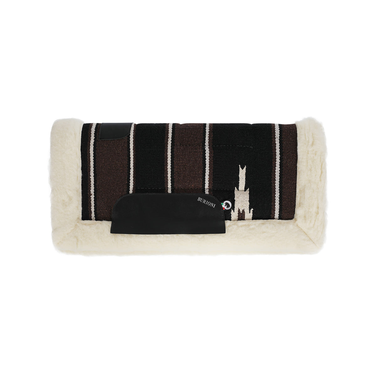 Tapis de selle western Burioni navajo, rembourrage pure laine
