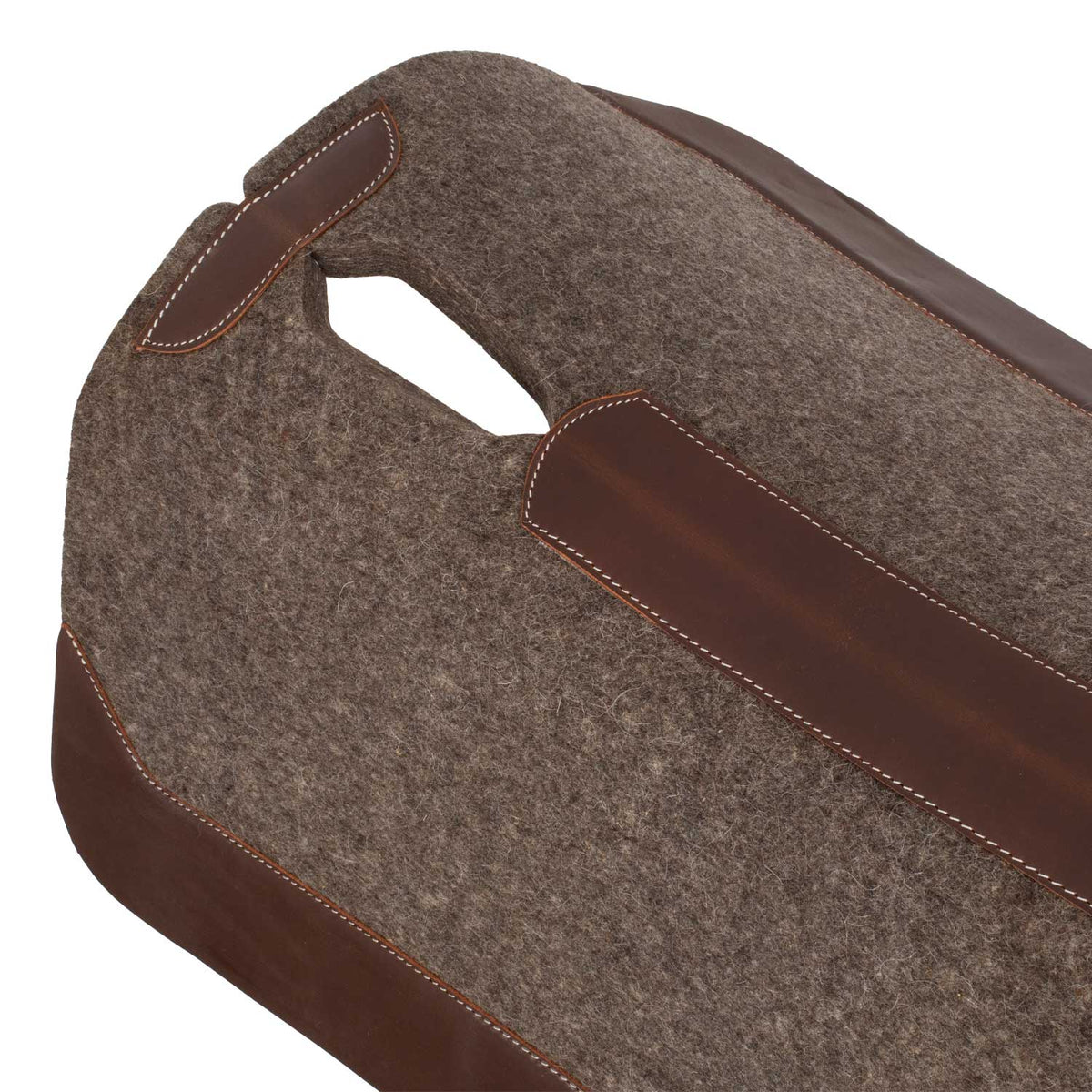 Tapis de selle western Pool's en feutre de laine, forme anatomique