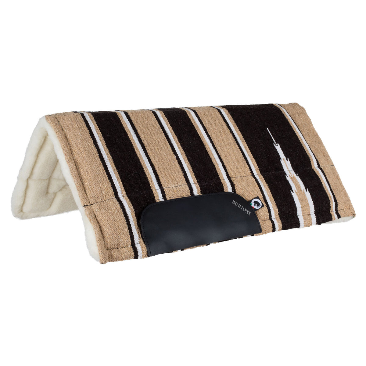 Tapis de selle western Burioni navajo, inserts néoprène, rembourrage laine