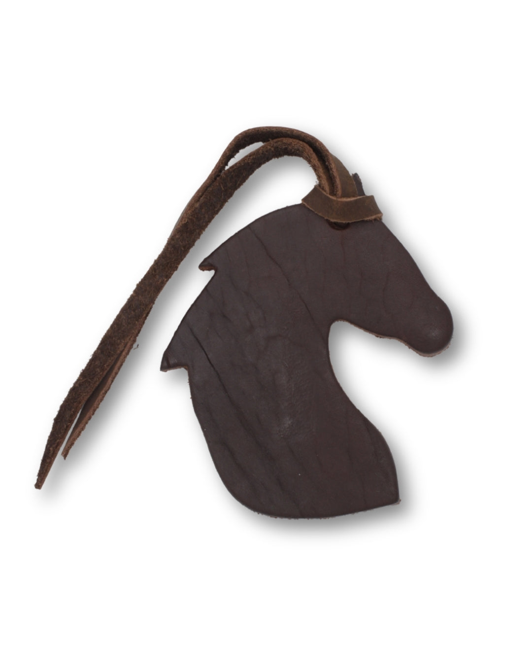 Porte-clés en cuir tête de cheval, env. 10 cm