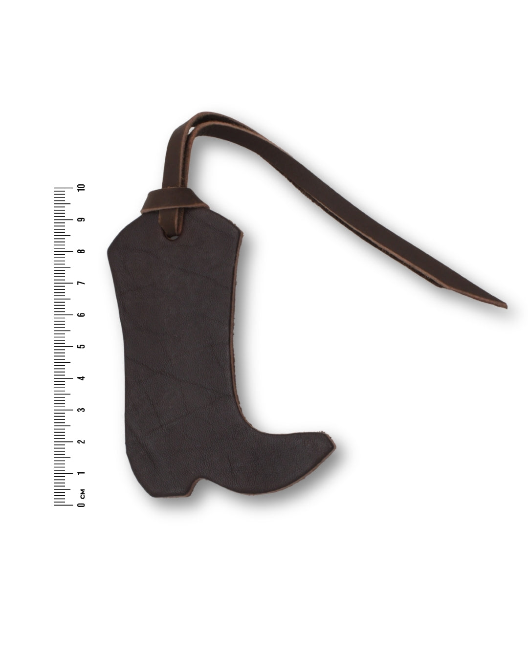 Porte-clés en cuir botte de cowboy, env. 10 cm