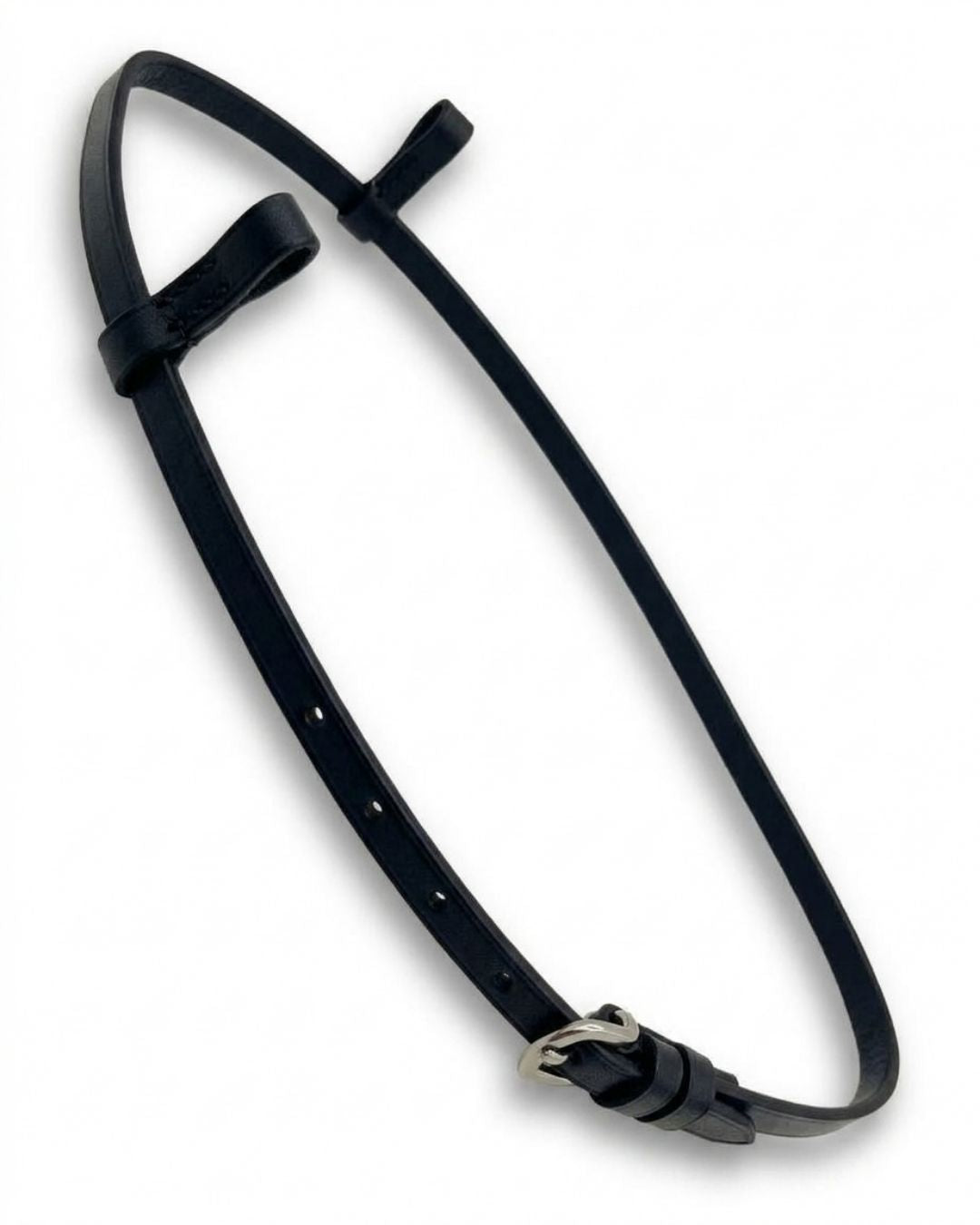 Sous-gorge amovible en cuir pour bridon western, 4 coloris