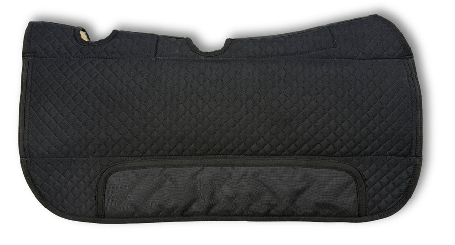 Tapis western calable en mouton, découpe garrot et canal d'aération