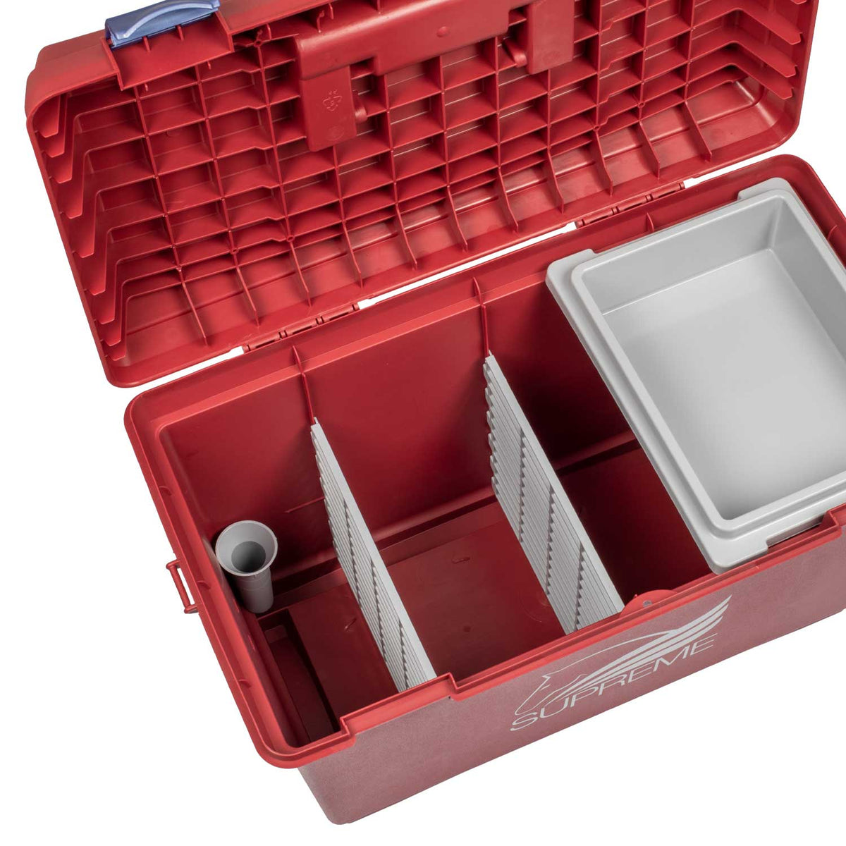 Grand coffre de pansage Supreme 159/1E, double plateau, 56 cm