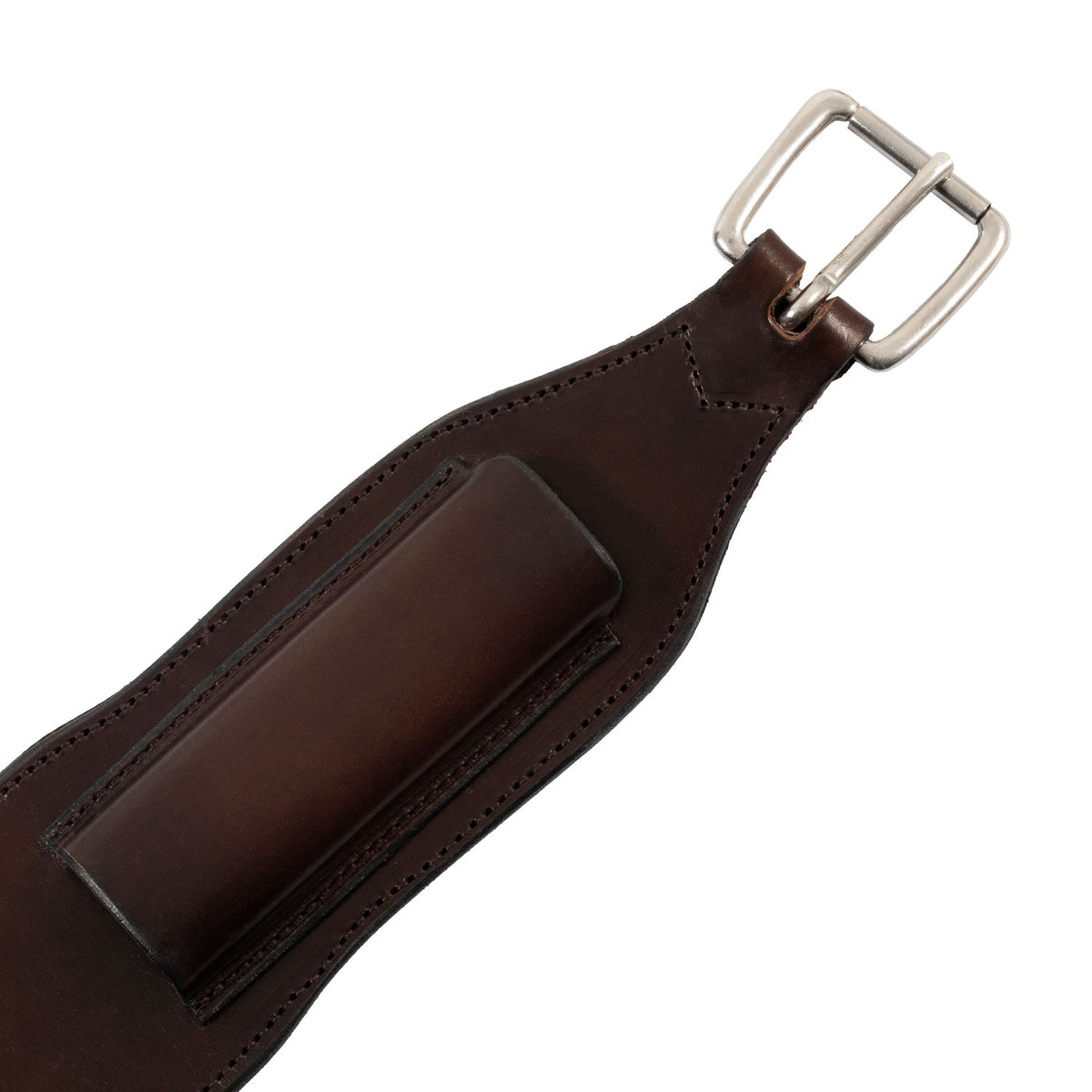 Sangle arrière western Westwood en cuir, boucle acier