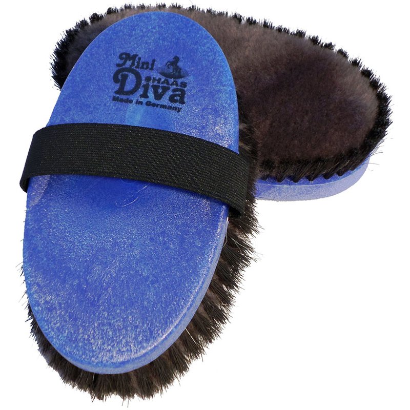 Brosse de finition Haas Diva Mini avec coussin en peau d'agneau