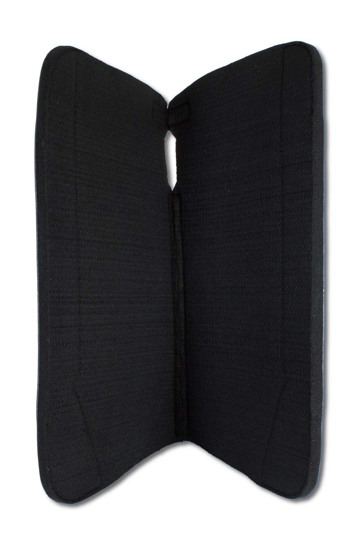 Tapis western en feutre noir, renforts cuir « Freedom », 81 x 79 cm