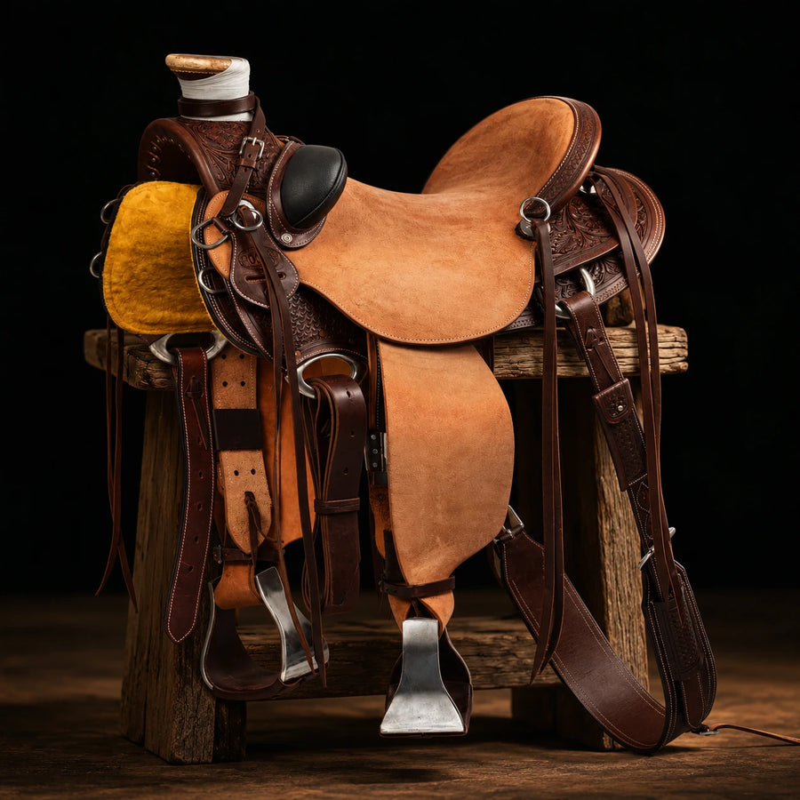 Selle western Wade Arizona Pool's – vue d'ensemble (photo d'atelier)