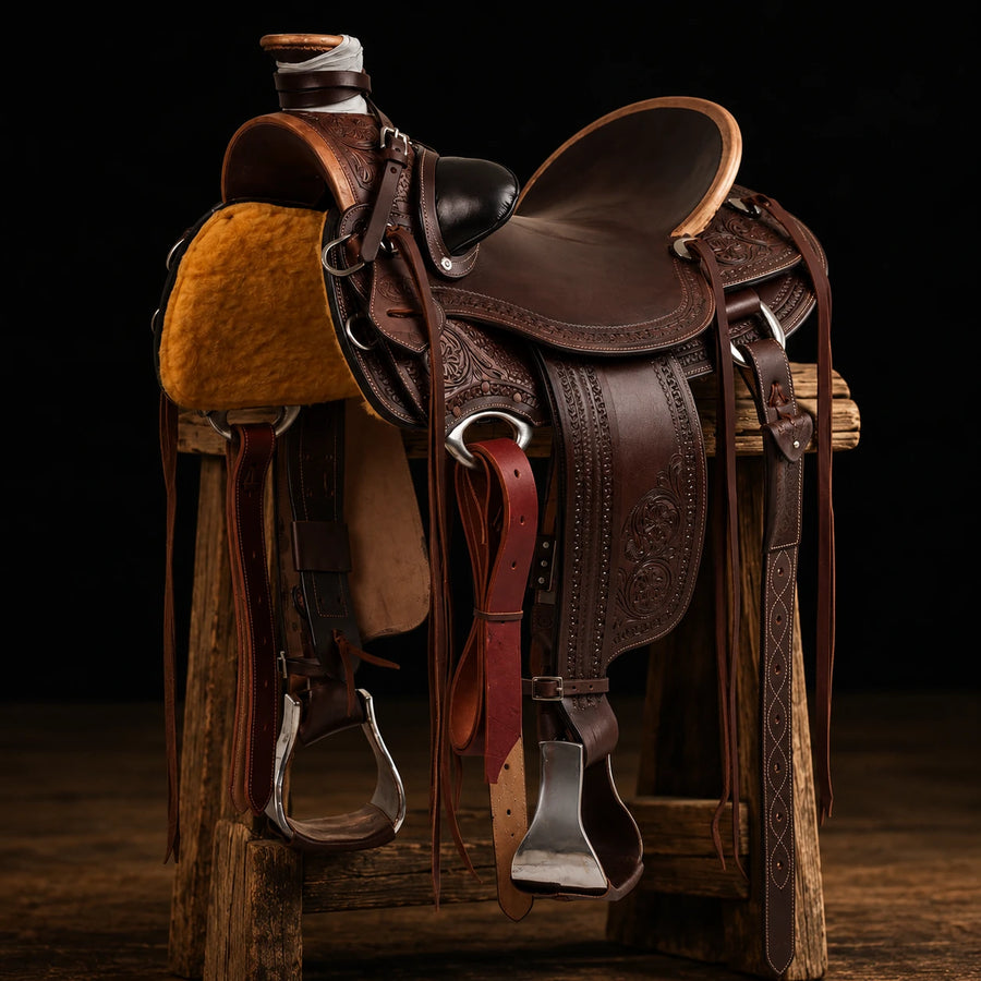 Selle western Wade Ranch Pool's – vue d'ensemble (photo d'atelier)