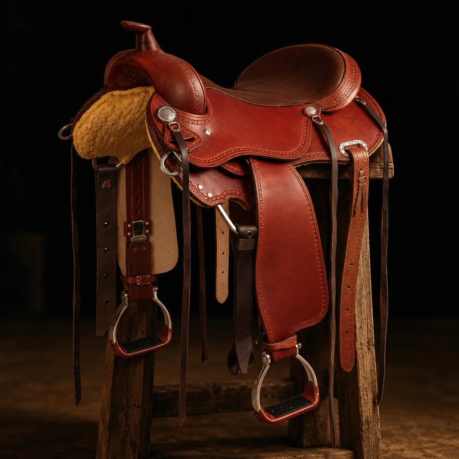 Selle de trail Pool's Classic – vue d'ensemble (photo d'atelier)
